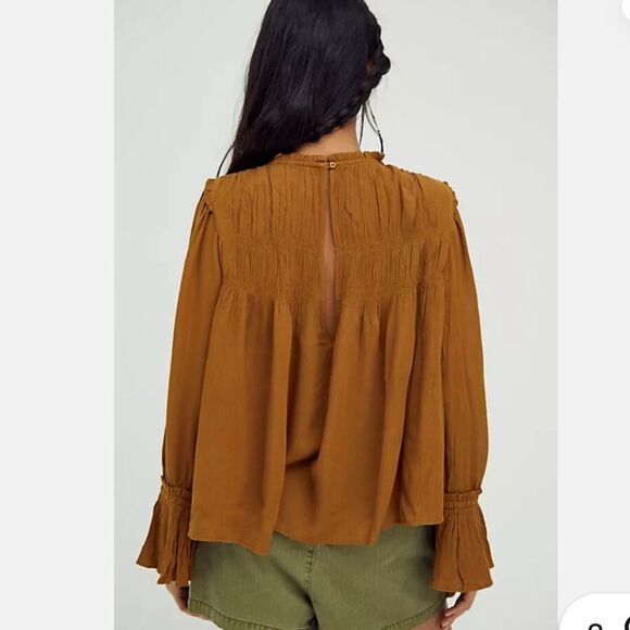 FREE PEOPLE Kelsey Blouse Shirt Size Small - Picture 3 of 9